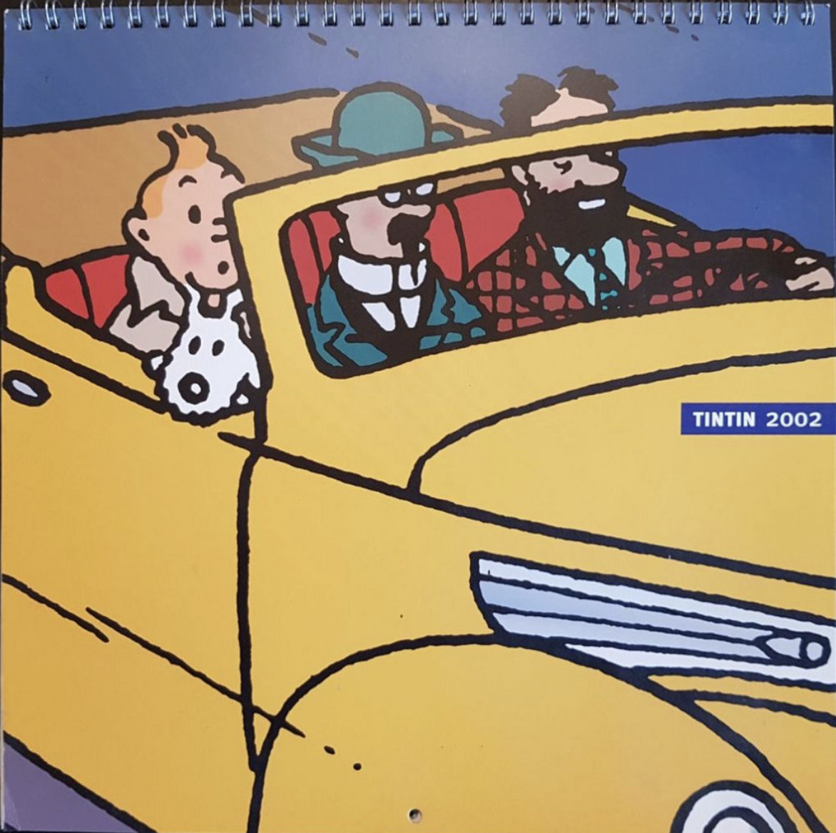 tintin calendar 2002