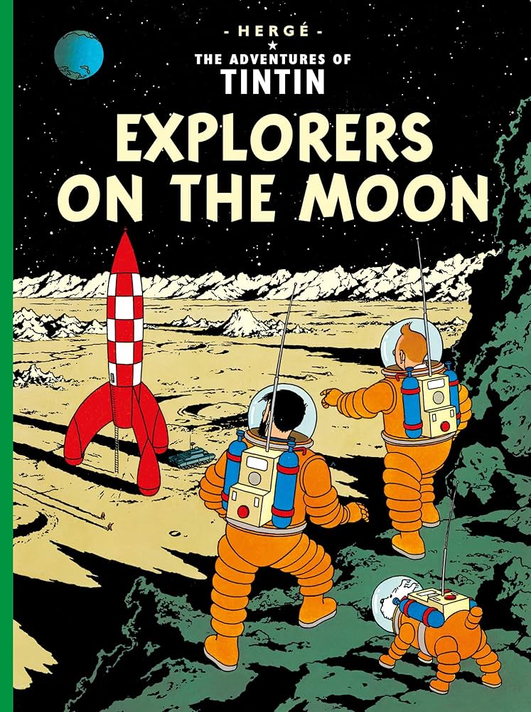 Tintin Poster Explorers on the Moon